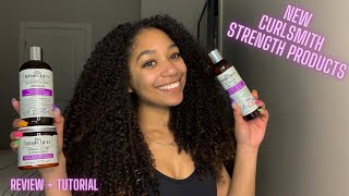NEW Curlsmith Strength Line Products | Wash Day Review + Tutorial