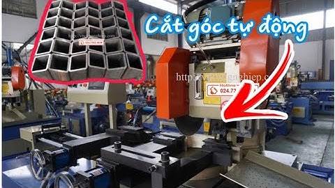 Máy cắt không ba via MC 450CNC xoay góc tự động
