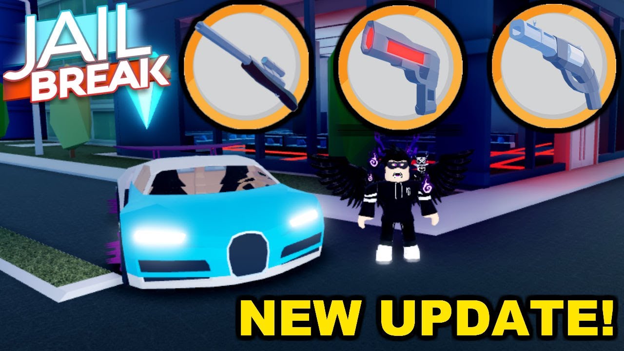 New Update Bugatti Chiron Sniper Revolver Plasma Pistol Roblox Jailbreak - free jailbreak bugatti roblox