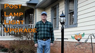 Improving outdoor lighting from your post/pole lamp