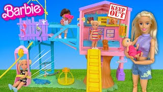 Barbie & Ken Doll Family New Toddler Clubhouse - No Babies Allowed