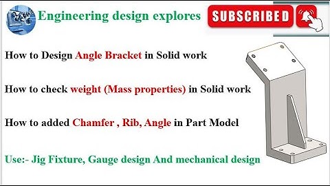Solidworks Simple Angle Bracket tutorial | Industry level design | Jig Fixture | Receiver Gauge |