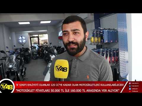 'B' SINIFI EHLİYETİ OLANLAR 125 CC'YE KADAR OLAN MOTOSİKLETLERİ KULLANILABİLECEK!