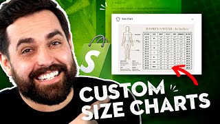 How To Add Size Charts To Your Shopify Product Page NO APP NEEDED !! screenshot 1
