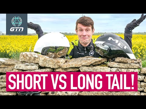 Video: Stubby vs. aero-helmen met lange staart - wat is sneller?