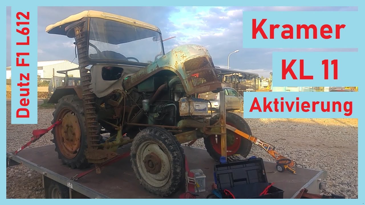 Scheunenfund Kramer KL11 | Aktivierung nach langer Standzeit | Deutz F1 L612