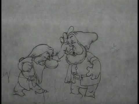 RARE Snow White and the Seven Dwarfs Deleted Animated Scene - The Bedroom Argument