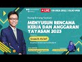 Ruang bincang yayasan  menyusun rencana kerja dan anggaran yayasan 2023  9 desember 2022