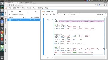 Web Scraping TrumpLie