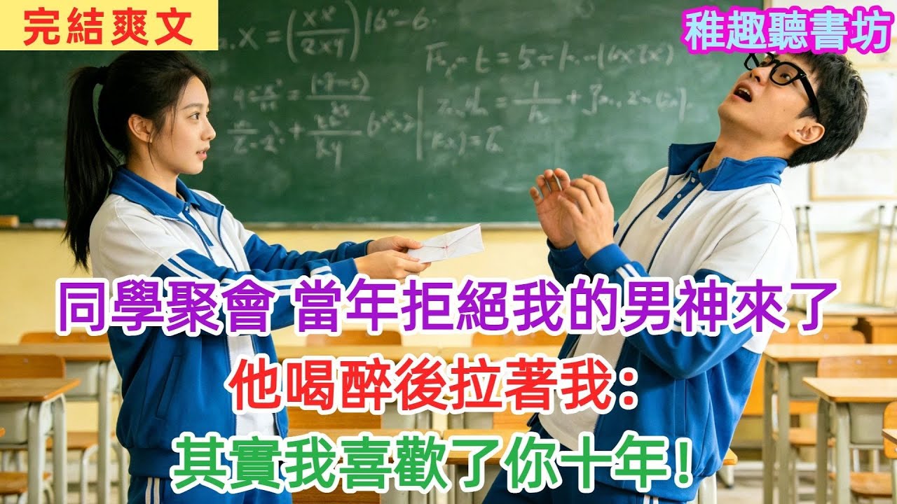 高中同學聚會，當年拒絕我的男神居然來了，他喝醉後拉着我：“其實我喜歡了你十年”#女頻#爽文#故事頻道#情感#聽書