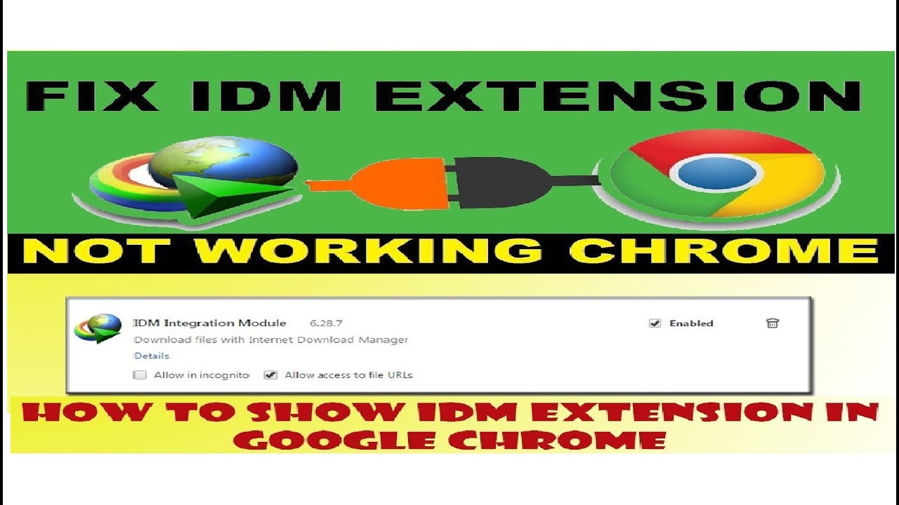 How to Add IDM Extension to Chrome manually | IDM Full ...