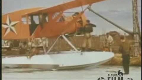 Float Plane Take off From Icy Lake Spenard in Anchorage