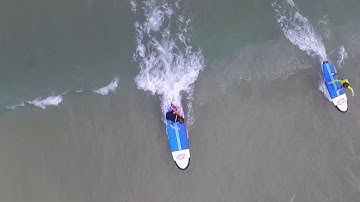 Aloha Bali surf  lesson movie drone