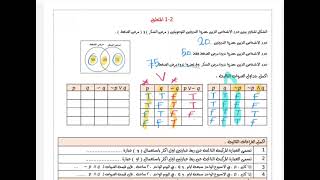 مراجعة رياضيات اول ثانوي التبرير والبرهان