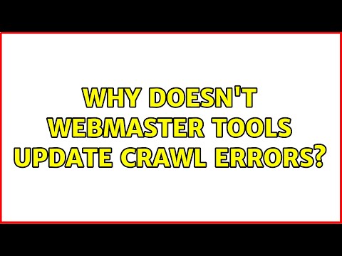 Why doesn't Webmaster Tools update crawl errors? (2 Solutions!!)