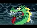 Duelo Xiaolin el mido mas grande de un dragón mágico volador