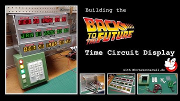 Back to the Future DeLorean Time Circuit Display scratch built BTTF TCD