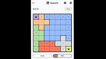 Linked In Queens Game | Linkedin Queens Answer | Linkedin Queens #586 | Linkedin Queens 586 Solution