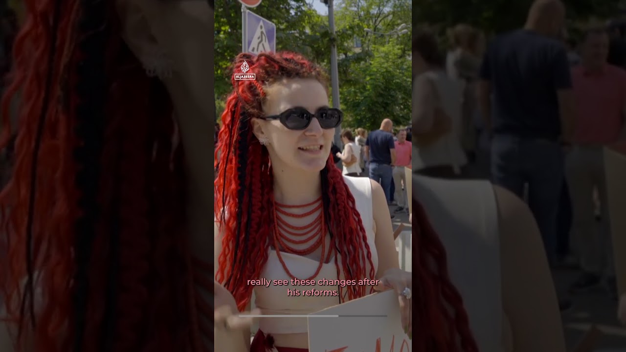 Rare protests in Kyiv over dismissal of defence minister | AJ Shorts