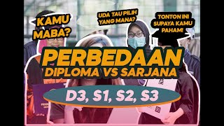 THESE ARE THE DIFFERENCES IN DETAIL BETWEEN D3, S1, S2 AND S3 #DIPLOMA #BACHELOR #MASTER #MAGISTR...