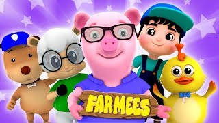 five little farmees nursery rhymes for children