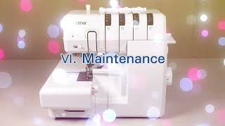 [BrotherSupportSewing] (Overlock Machine) 6. Maintenance