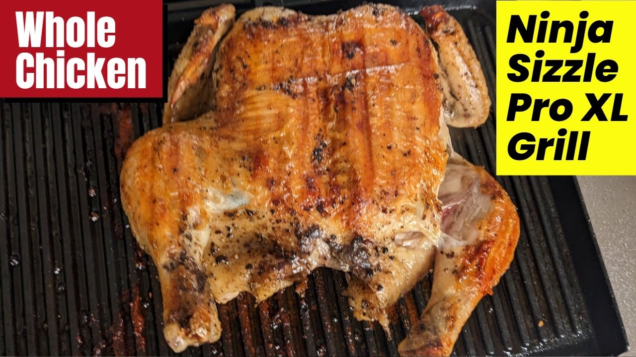 Whole Chicken, Ninja Sizzle Pro XL Indoor Grill Recipe