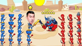 Quân Híp Nâng Cấp 500 Anh Em Người Que chiến Đấu Với Người Khổng Lồ 6 Sao trong Stick Era screenshot 3