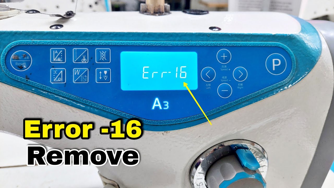 jack a3-cj error 16 remove @sewingmachinedoctor