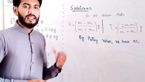 Class 9th || Physics || Chap#03 || Example 3.2 || Find acceleration and tension?