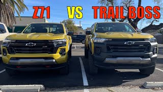 2023 Chevy Colorado Z71 vs Colorado Trail Boss: Exterior Comparison