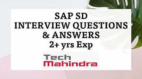 sap sd interview questions and answers | sap sd interview questions for 3 years experience