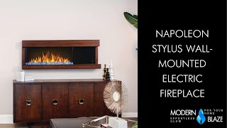 Napoleon Stylus Wall Mounted Electric Fireplace