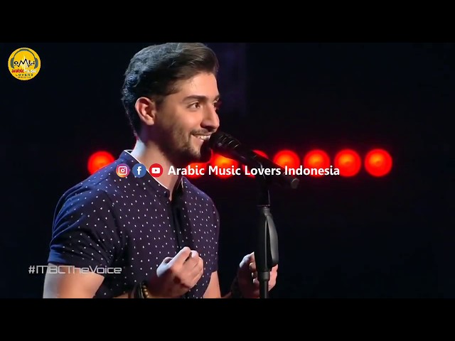 The Voice Arabia Season 5 - يا مسهرني - شرف احمد [Indonesian Translation] class=
