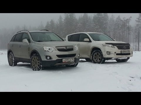 Opel Antara 2 0cdti 4x4 on snow off road