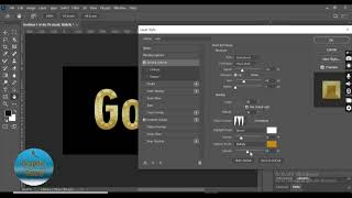 gold text on adobe easy