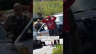 Blueface was JUST ARRESTED on STREAM in front of Nevaeh and STEP SON😳❤️‍🩹 #blueface #ytshorts #fyp