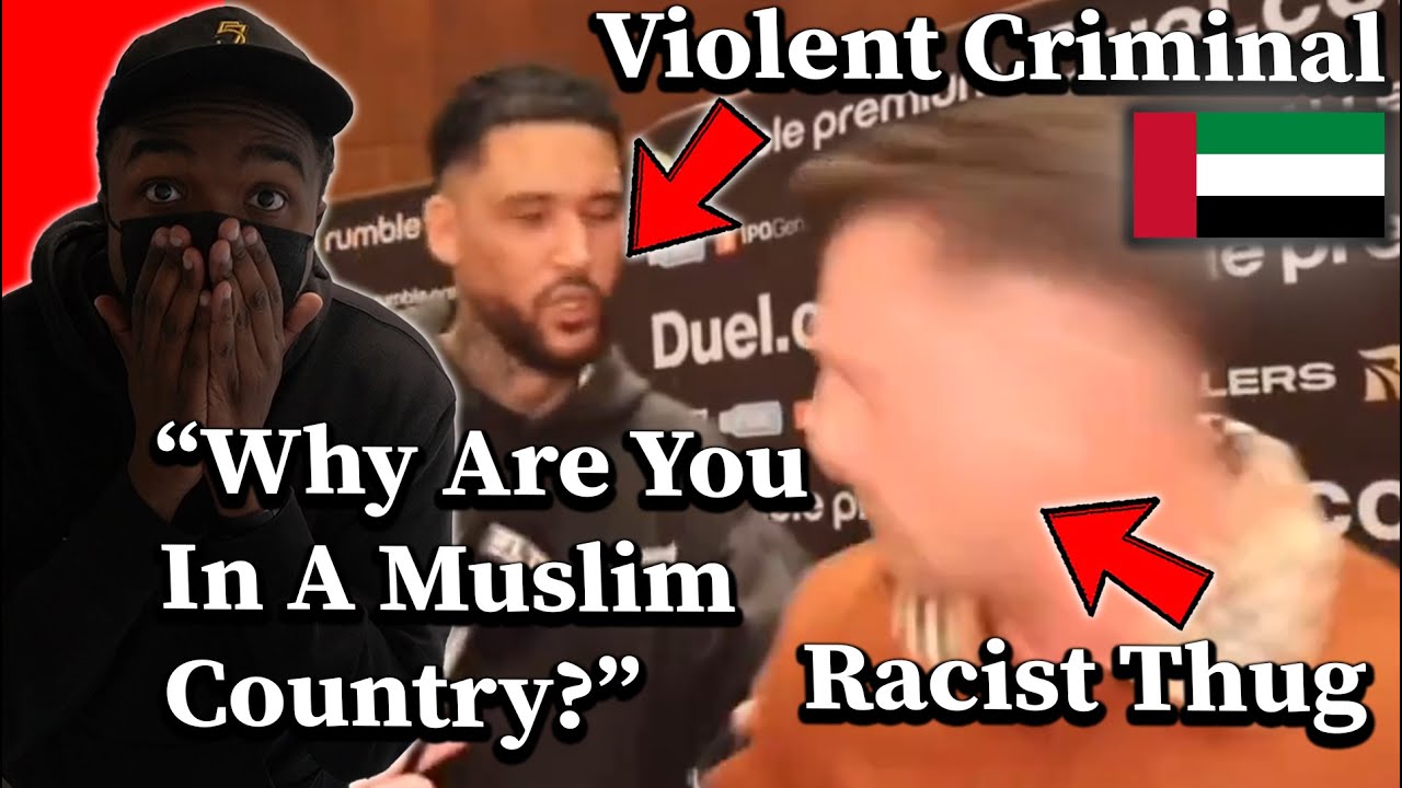 Томми Робинсона застали врасплох на пресс-конференции Эндрю Тейта в Дубае... Ему грозит депортация!