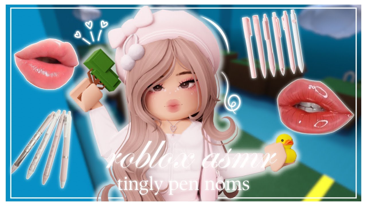 ꒰ roblox asmr 🌸 ꒱ ⋆˚࿔ NOM NOM NOMMING ON YOUR PEN .ᐟ 𝜗𝜚˚⋆
