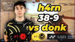 EU Rank + FPL #1 h4rn (38-9) vs donk (2.77 Rating) | Mirage | avg. 3530 Elo | Sep 28, 2025