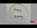 How to write Happy birthday 🎂 in stylish writing