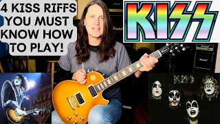 4 KISS Riffs You Must Know How To Play  Black Diamond  Deuce  Firehouse  Cold Gin