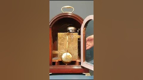 George III Mahogany Double Fusse Quarter Chiming Bracket Clock