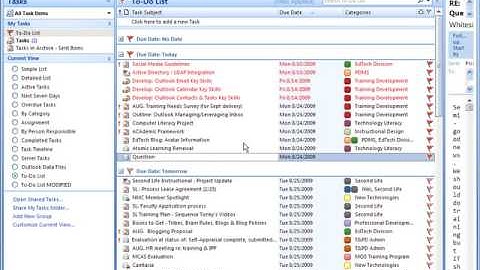 Outlook 2007 - Email to Task List Workflow