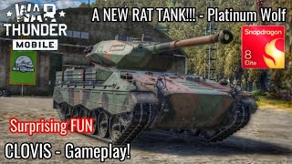 War Thunder Mobile - NEW CLOVIS Light Tank GAMEPLAY! - A RAT WITH HEAT! - Surprisingly Awesome Tank