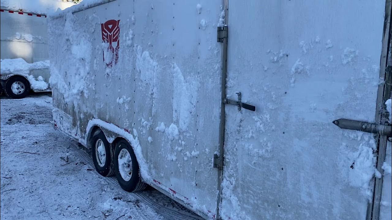 0121 Moving snow to move trailers in Alaska YouTube