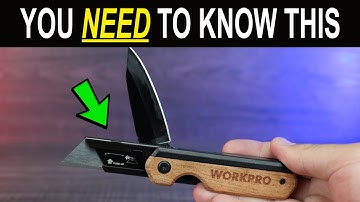 WORKPRO 2-in-1 Folding Knife/Utility Knife