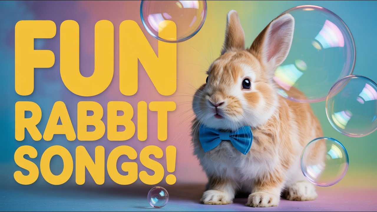 Bunny Dance Song for Children | Funny Rabbit Nursery Rhymes and Sing ...