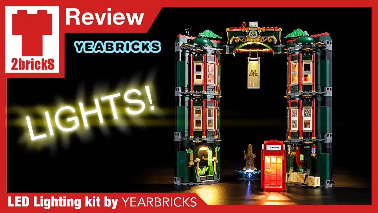 YEARBRICKS LED Lighting Kit - 2bricks Review First Time Lighting a LEGO  Set! 