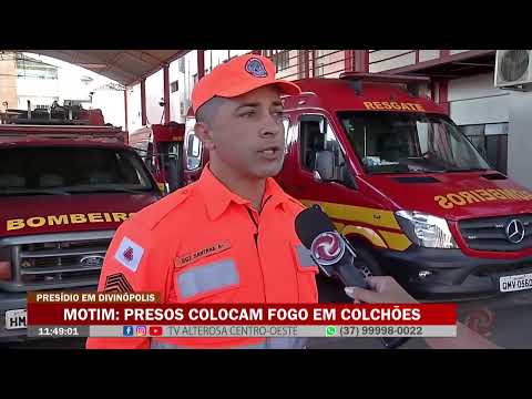 Motim: presos colocam fogo em colchões no Presídio em Divinópolis